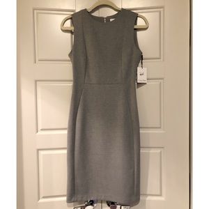 NWT Calvin Klein Heather Grey Career Sheath Dress